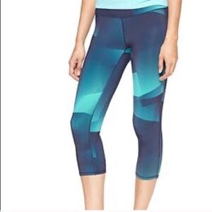 NWT Gap Yoga Pants Blue + Green | Extra Small | XS